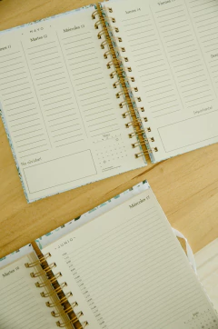 Agenda semanal flores azules - comprar online