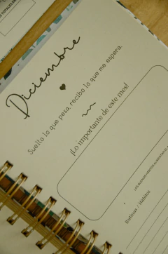 Agenda diaria flores azules - comprar online