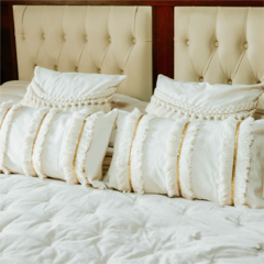 Combo almohadones flecos & oro