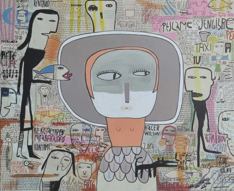 Obra Milo Lockett 160x200cm - comprar online