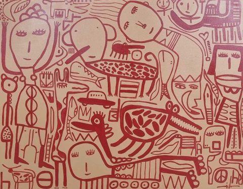 Obra Milo Lockett 100x130cm - comprar online