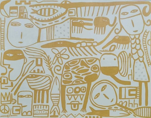 Obra Milo Lockett 100x130cm - comprar online