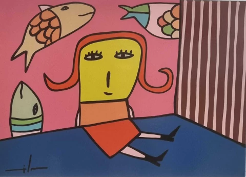 Obra Milo Lockett 50x70cm - comprar online