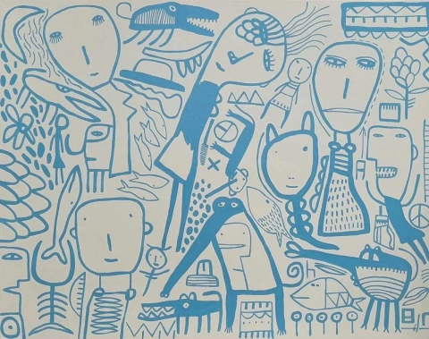 Obra Milo Lockett 100x130cm - comprar online