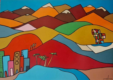 Obra Milo Lockett 130x180 cm - comprar online