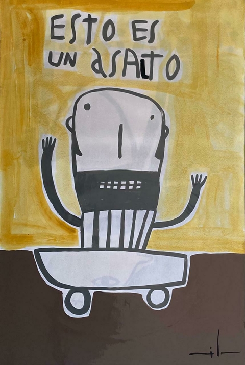 Obra Milo Lockett 112X76 cm