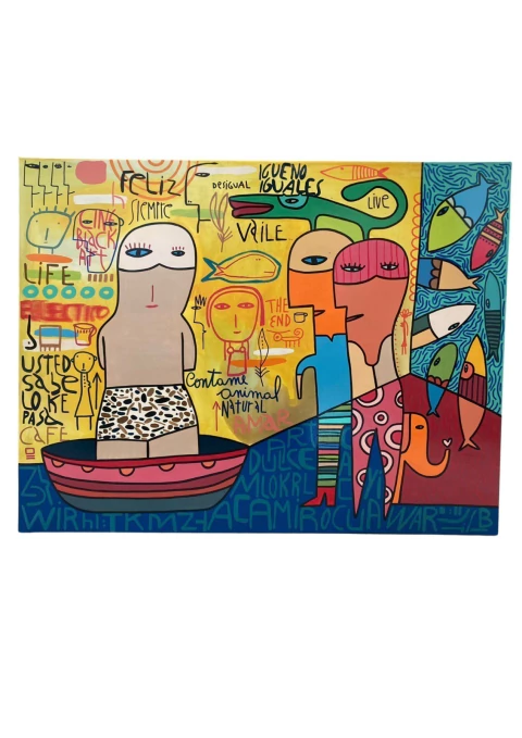 Obra Milo Lockett 100x130cm