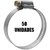 Abraçadeiras rosca sem fim 9mm - 51X64 - comprar online