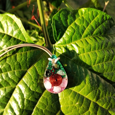 Drop 2 Links - Emerald & Rose Quartz