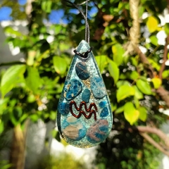 Zodiac Amulet - Aquarius (Blue Apatite)