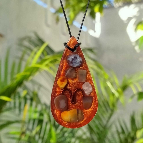 Zodiac AMULET - Aries (Carnelian)