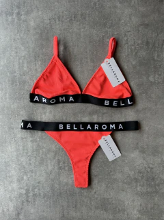CONJUNTO BIKINI KENDALL CORAL FLUO