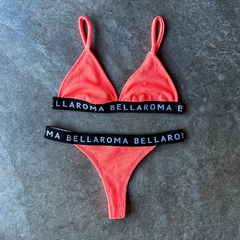 Imagen de CORPIÑO BIKINI KENDALL CORAL NEON TEXTURA