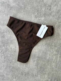 Imagen de CONJUNTO BIKINI KNOT TEXTURA CHOCOLATE