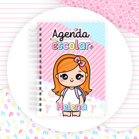 Agenda escolar (1 dia por página) ♦ PERMANENTE