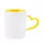 Caneca com alça coração colorida ♦ Personalizada