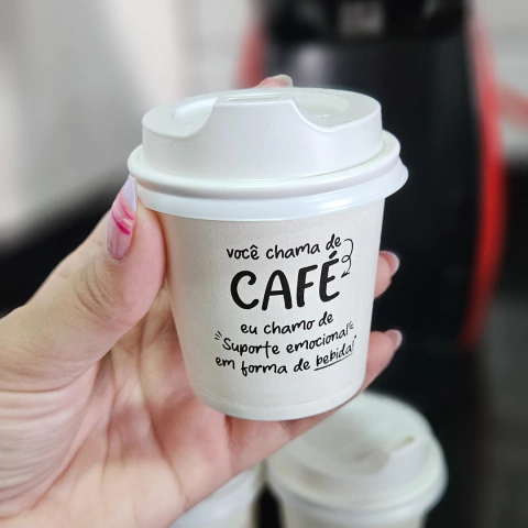 Copo de café com tampa - Personalizado