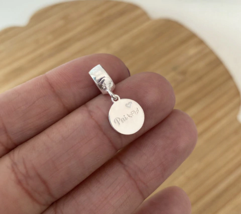 Berloque Redondo com Gravação