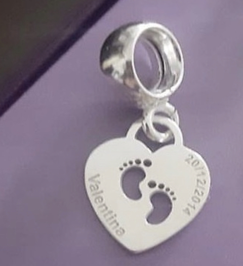 Berloque Coração personalizado