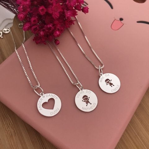 Pingente Redondo personalizado P - comprar online
