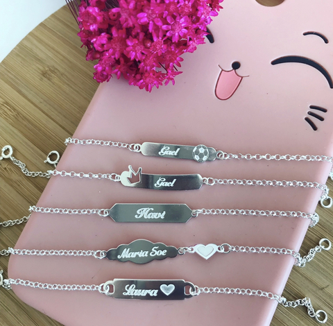 Pulseira Plaquinha Personalizada