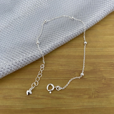 Pulseira Bolinhas -Banhada a Prata