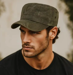 Boné Masculino Lona Canvas Militar Style Aetrends* 1914