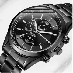 Relógio Masculino Aço Inox Bosck Binbond* 5803