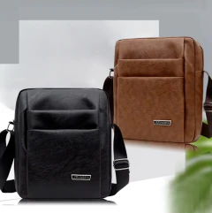 Bolsa Masculina Transversal Shoulder Couro JP* 1902