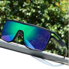 Crixalis* 0016 Óculos de Sol Masculino TR-90 Fosco Polarized Oversized - tienda online