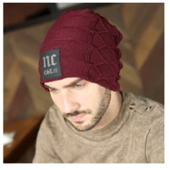 Gorro Masculino Tricô Elástico Beanie Lccmbob* - tienda online