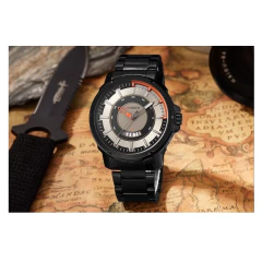 Relógio Masculino Aço Inox Data Automática Curren* 8229 - loja online