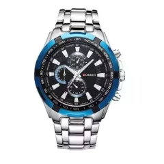 Curren* 8023 Relógio Masculino Aço Inox
