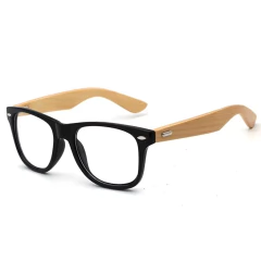 Hdcrafter* 2036 Armação De Óculos Masculino Bamboo en internet