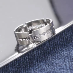 Anel Masculino Aço Inox Navalha Style Ring’s* 6664 - comprar online