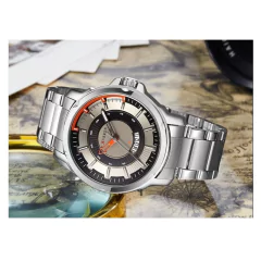 Relógio Masculino Aço Inox Data Automática Curren* 8229 - loja online