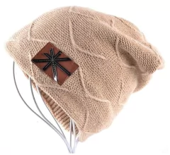 Kissbaobei* 16006 Gorro Masculino Lã Forrado