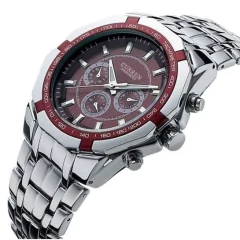Imagem do Relógio Masculino Aço Inox Curren* 8084 Wine