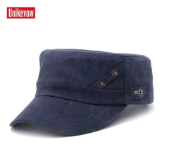 Imagen de Unikevow* 2080 Boné Masculino Militar Style Aba Curva Lona Canvas 100% Algodão