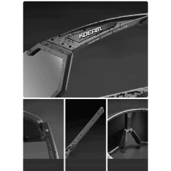 Kdeam* 0719 Óculos de Sol Masculino Polarizado Esportivo TR90 Proteção UV400