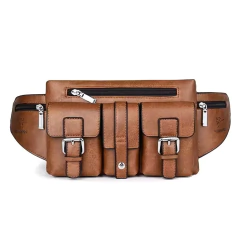 YuesKangaroo* 1050 Pochete Masculina Couro en internet