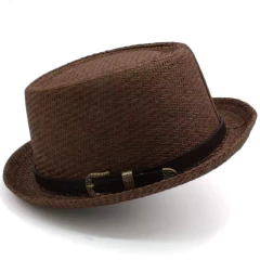 Barber* 3156 Chapéu Pork Pie Barber Panama Masculino - Simple Market