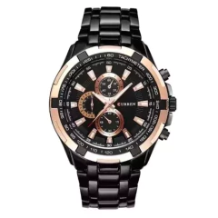 Curren* 8023 Relógio Masculino Aço Inox
