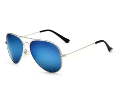 Imagen de Óculos De Sol Masculino Aço Inox Espelhado Piloto Veithdia*