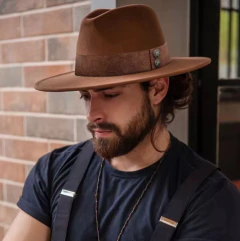 Chapéu Panama Masculino Fedora Galoper* 9799