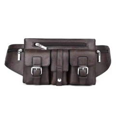 YuesKangaroo* 1050 Pochete Masculina Couro - tienda online