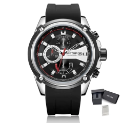 Megir* 2086 Relógio Masculino Cronograph Time - Simple Market