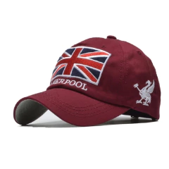 Liverpool England Boné Aba Curva Bordado 100% Algodão - loja online
