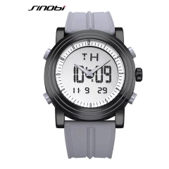 Sinobi* 9368 Relógio Masculino Silicone Sport na internet