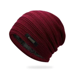Qingteng* 6752 Gorro Masculino Lã Casual Forrado - tienda online